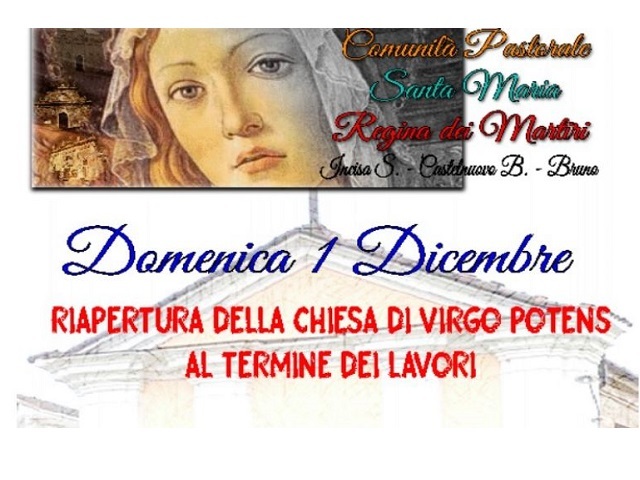 Incisa Scapaccino | Riapertura della Chiesa di Virgo Potens
